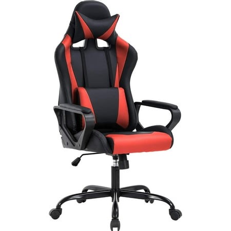 High-Back Gaming Office Chair Racing Style Computer Desk Chair Ergonomic Executive Swivel Rolling Chair with Lumbar Support for Women, Men(Red) - Walmart.ca