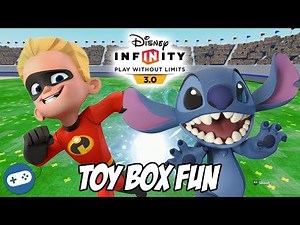 Dash and Stitch Disney Infinity 3.0 Toy Box Fun Gameplay