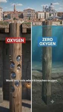 How Venice Is Built on Water 60 Million Wooden Poles Holding It Up #history #facts #shorts