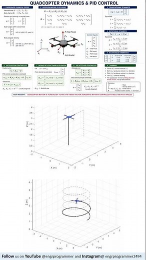 3D Quadcopter Dynamics & PID Control in MATLAB | Drone Trajectory Tracking Simulation #drone #matlab