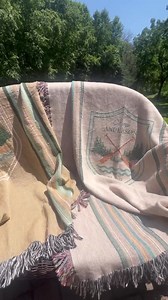 Personalized Cozy Woven Cabin Camp Blanket With Rustic Design, Decor, Guest Gift Ideas, Holiday Gift, Camping, Outdoor Gatherings, Custom - Etsy