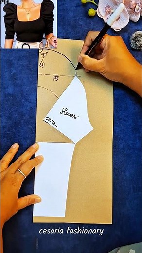 Puff sleeves pattern tutorial #sew #sewtips #sewing #sewingtips #sewingtutorial