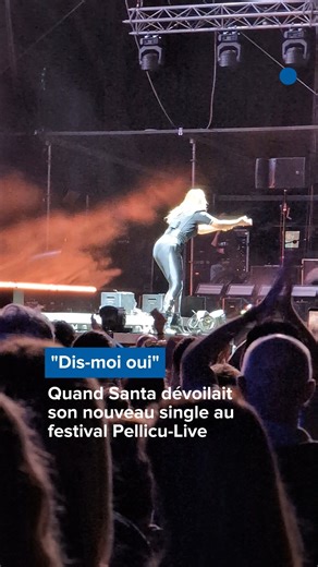 115K views · 2.1K reactions | Ce 12 septembre, la chanteuse Santa sort son nouveau single "Dis-moi oui". Il y a une semaine, elle présentait sa nouvelle chanson au public du festival Pellicu-Live à Thuir. #santa #festivalvibes #pelliculive | L'Indépendant | Facebook