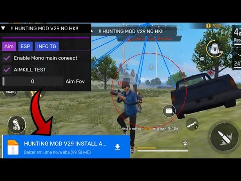 V29 HUNTING MOD 😱 FREE AIMKIL ✅ NEW UPDATE FREE MOD MENU ENTERING RANKED
