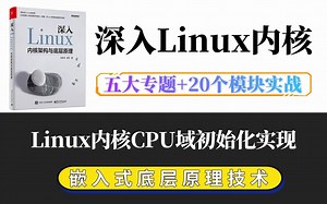 【深入理解Linux内核底层原理】剖析Linux内核《CPU域初始化实现》|内存调优/文件系统/进程管理/设备驱动/网络协议栈