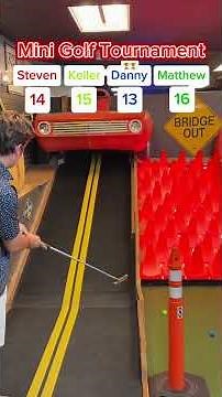 INTENSE Mini Golf Tournament #5 18 holes (Hole 8) #minigolf #minigolfing #golf #viral #puttputt #fun