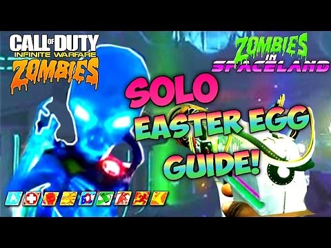 ZOMBIES IN SPACELND SOLO EASTER EGG TUTORIAL! - Infinite Warfare Zombies SOLO EE Strategy BOSS FIGHT