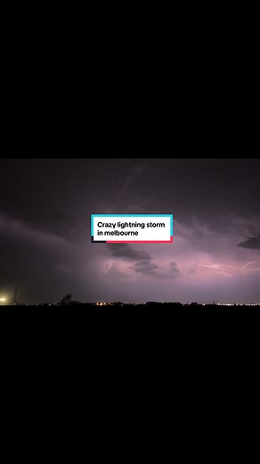 Green Glow Lightning Storm in Melbourne Australia