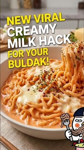 I Tried the Viral 1-Pot Creamy Buldak Ramen Hack! 🍜🔥 (So Creamy & Cheesy!)#foodshorts#easyrecipe