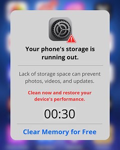 ⚠️ We recommend freeing up space. Tap Clear to continue. | Clean Apps | Facebook