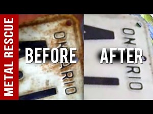 How To Remove Rust From Rusty License Plates: DIY