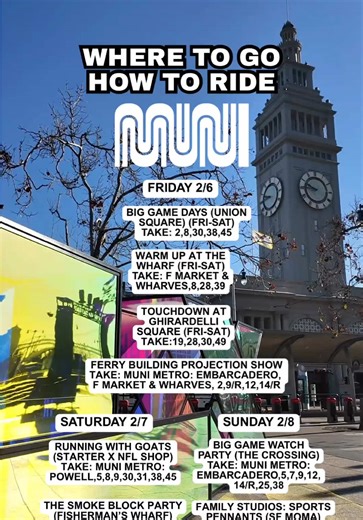 Experience San Francisco's Super Bowl Fun with Muni