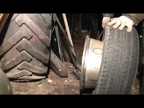 Taking Tire off Rim How To at Home 3 Minute