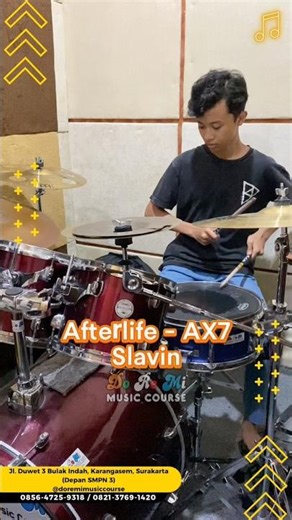 Afterlife - Avenged Sevenfold (Slavin on progress) #drumlessons #drummer #ax7 #afterlife