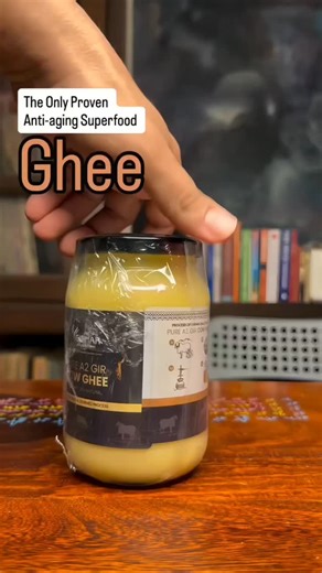 Girnar Valley Farm™ Pvt. Ltd. on Instagram: "The only proven anti-aging superfood A2 Gir cow ghee. Rich in vitamin A, K, butyrates, CLA that will fight all free radicals and protect tissue health at every level from muscle to neurons! The only and the best superfood invented in last 5000 years is ghee!"