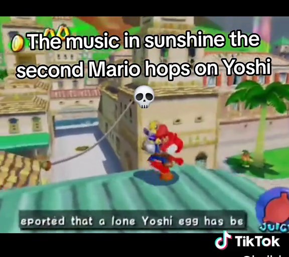 Mario Sunshine Yoshi Music: The Second Mario Hops on Yoshi