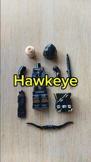 Built hawkeye avenger minifigure | unofficial lego