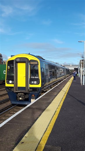 SWR class 158 888 departing Eastleigh