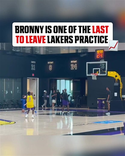 Bronny James is making sure the hard work will pay off 🔥 (via davemcten/x) #nba #lebron #bronny #lakers