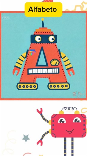 What letter of the alphabet is this robot? #educational #abcdalfabet #alphabet