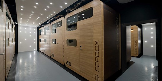 These sleep pods are perfect for layovers