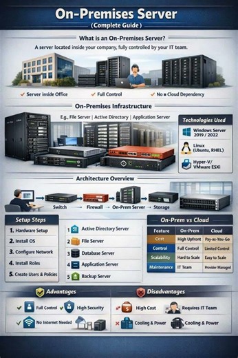 On-Premises Server Complete Guide: Setup, Architecture, Pros & Cons vs Cloud