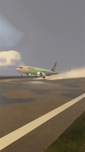 Boeing 737 landing at Boston on a rainy day | Microsoft Flight Simulator #aviation