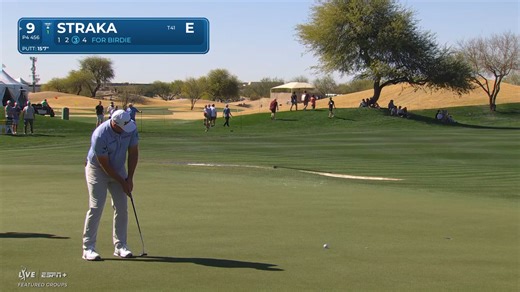 Sepp Straka drains 15-foot birdie putt at WM Phoenix Open