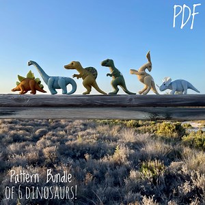 Dinosaurs Sewing Pattern: 6 Felt Animal Toys (PDF Pattern) - Etsy