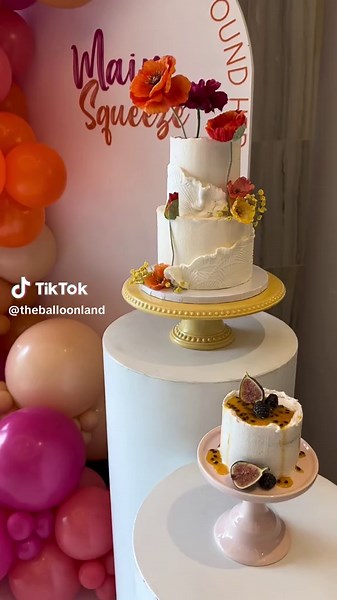 Bridal Shower Balloon Decoration Ideas for a Citrus Themed Party