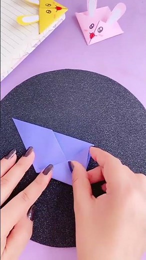 Easy Origami Bookmark Corner - How to make a Corner Bookmark DIY