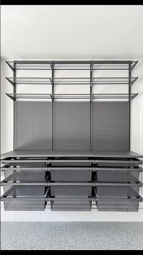 Installing a Garage Workspace Wall with Drawers + Countertop