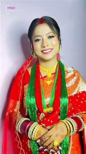 Royal Red Bridal Look ✨ | Elegant Dulhan Makeup & Traditional Sajawat 💍