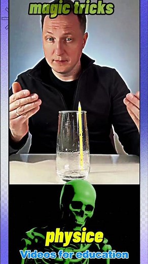 Magic Glass Trick Explained! Amazing Physics Experiment #Shorts