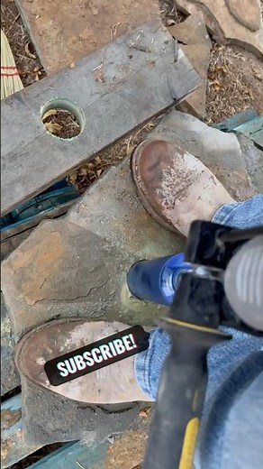 DIY Pool Ladder Installation: Drilling through Flagstone#landscaping#rockwork#concrete