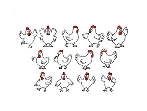 Hen Embroidery Design, Hen Outline Embroidery Design, Hen Applique Embroidery, Hen Bundle Embroidery, Animal Embroidery Files, 6 Sizes - Etsy Canada