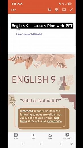 English 9 - Quarter 3 | TOPIC: Judging the Validity of the Evidence Listened To