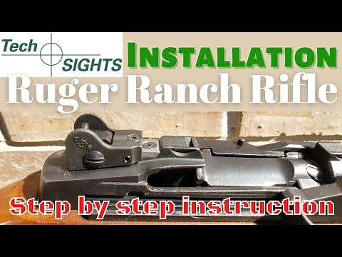 Tech Sights Mini200R Rear Aperture Sight Installation: 188 Series Pre 2005 Ruger Mini 14 Ranch Rifle