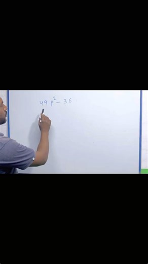 Factorization Trick | 49p² − 36 in Seconds 🔥 | Maths Shorts#shorts #shortsfeed #trending #maths