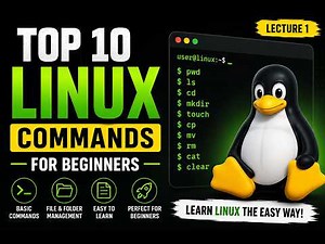 🚀 Learn the Top 10 Basic Linux Commands for Beginners | Linux Tutorial #1