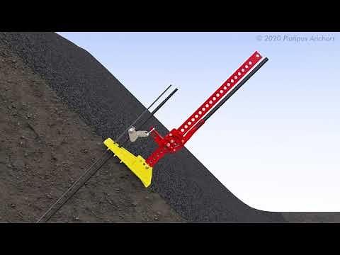 Slope Stabilisation - Platipus S6 with Threaded Rod Installation Guide