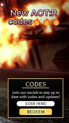 New AOT:R codes!!!
