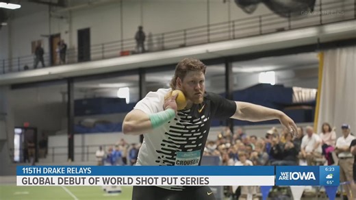 Ryan Crouser's World Shot Put Series to debut at Drake Relays