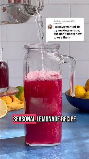 How to use infused syrups at home: lemonade edition!