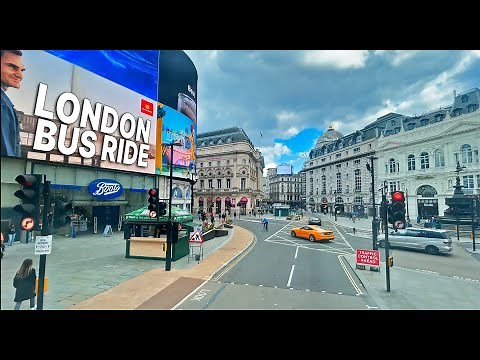 LONDON Bus Ride 🇬🇧 - Route 139 - Bus journey from North London's Golders Green ⬇️ to Central London