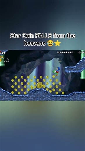 Yoshi POW Jump = RAINING COINS 😂💥🟡 #mario #nintendo #retrogaming