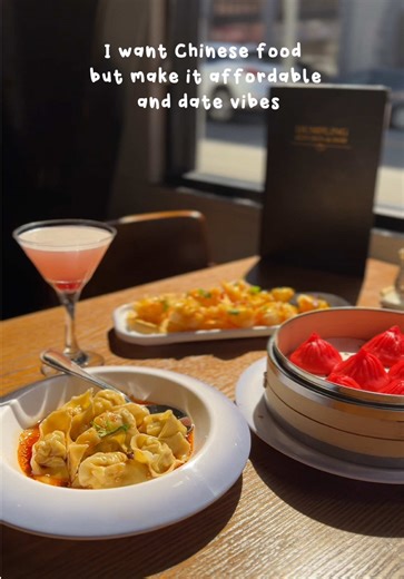 I love when a restaurant makes Chinese food elevated, tasty, and affordable at the same time!!🥡🥟Every dish I ordered was under $15!!😮‍💨😮‍💨 Both the pan fried dumplings and XLB was so soupy!! A must get here. The spicy wontons are also yummy, the skin was light and the filling had good flavor!🌶️🔥 🍗🐓Secret spicy wings- perfectly crispy, juicy, and flavorful!! If you love chicken wings, get these!! 🥒Zucchini salad with salmon roe- super refreshing and perfect for this heat!! Def gonna co