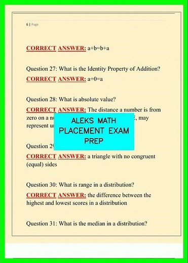ALEKS MATH PLACEMENT EXAM PREP video