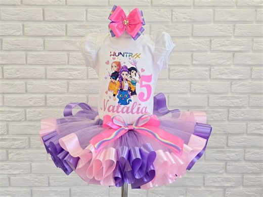 Kpop Demon Hunter Birthday Tutu Outfit for Girls, Huntrix Custom Tutu Set. - Etsy