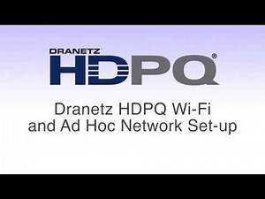 Dranetz HDPQ Wi-Fi and Ad Hoc Set up